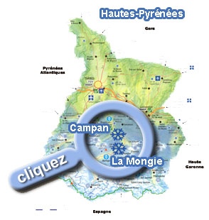 Carte des hautes-pyr�n�es